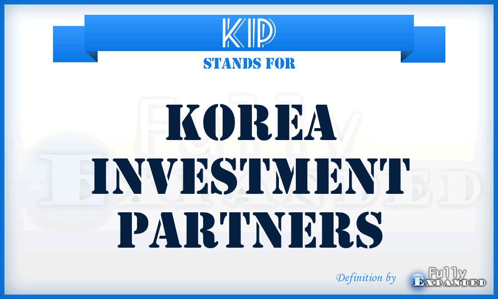 KIP - Korea Investment Partners