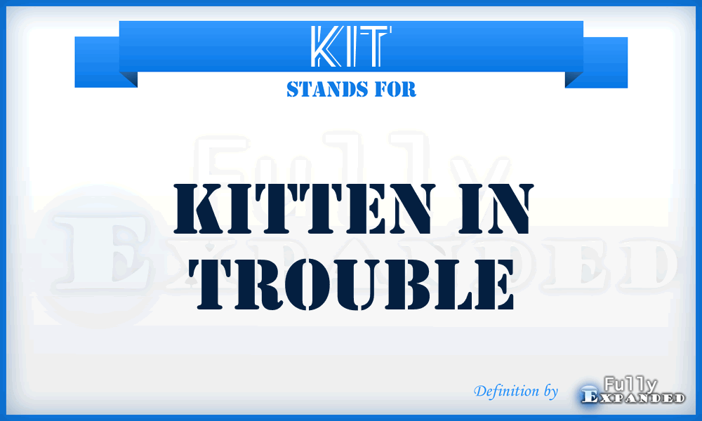 KIT - Kitten In Trouble