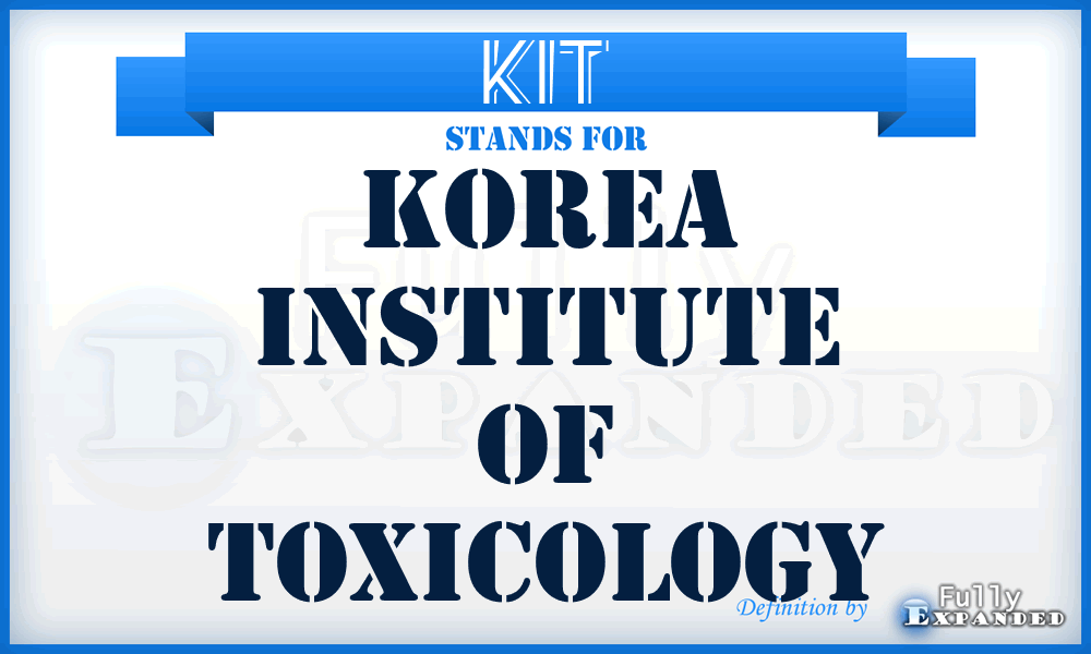 KIT - Korea Institute of Toxicology