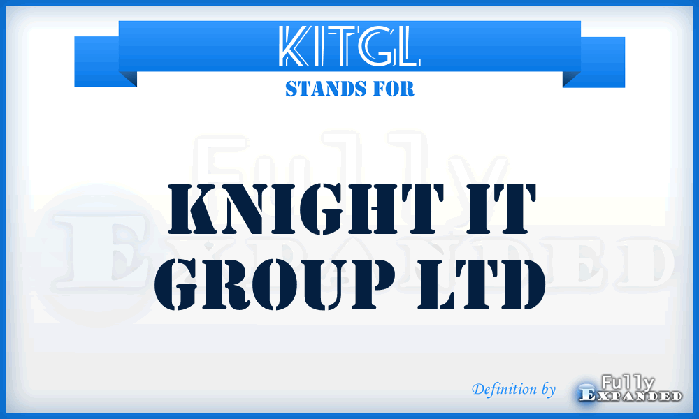 KITGL - Knight IT Group Ltd