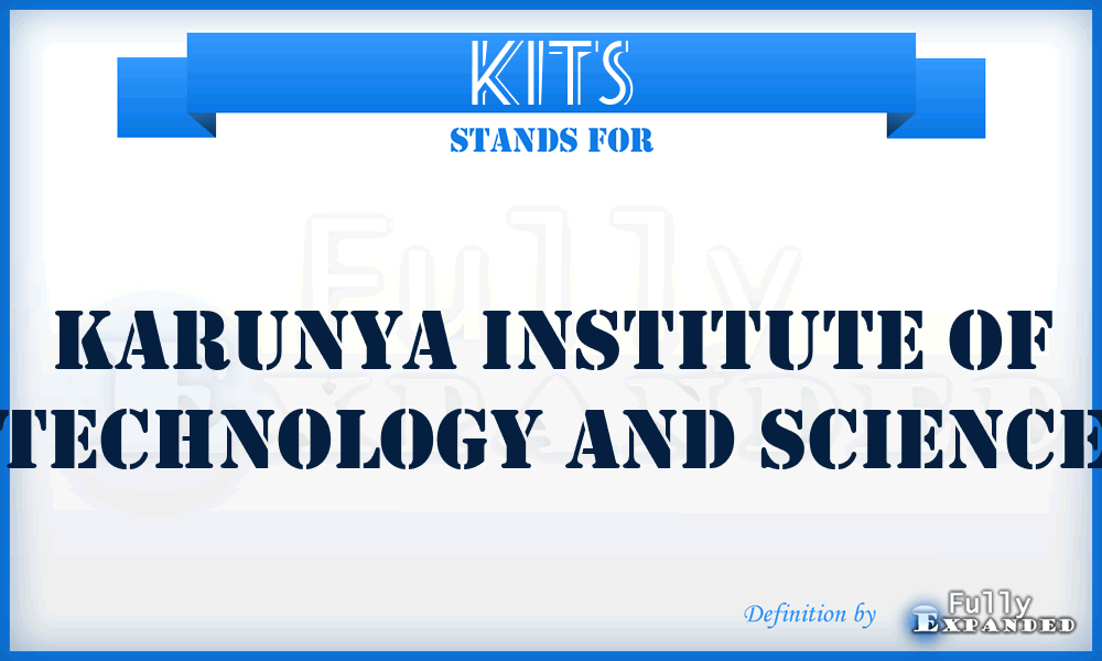 KITS - Karunya Institute of Technology and Science
