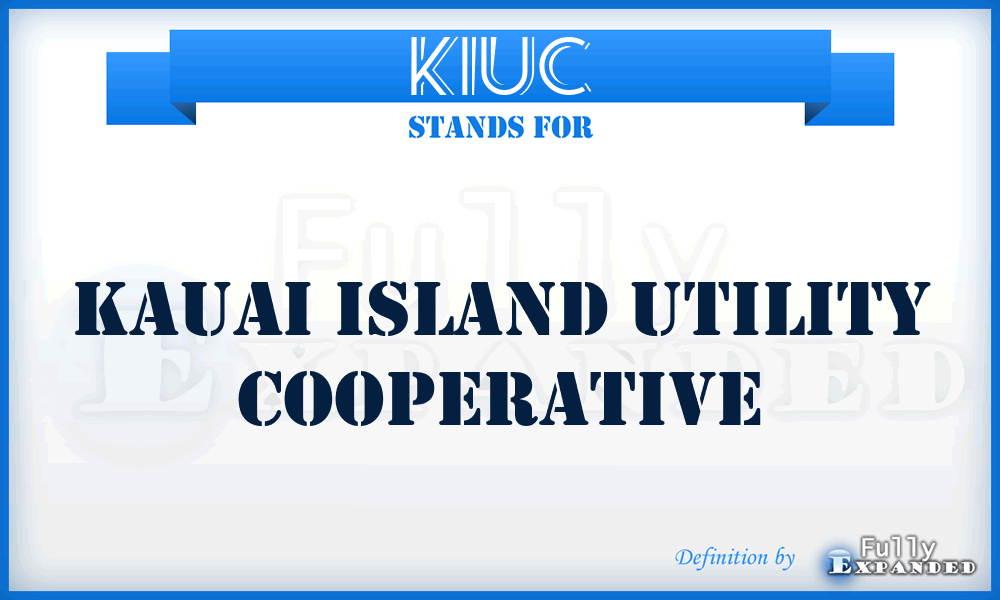 KIUC - Kauai Island Utility Cooperative