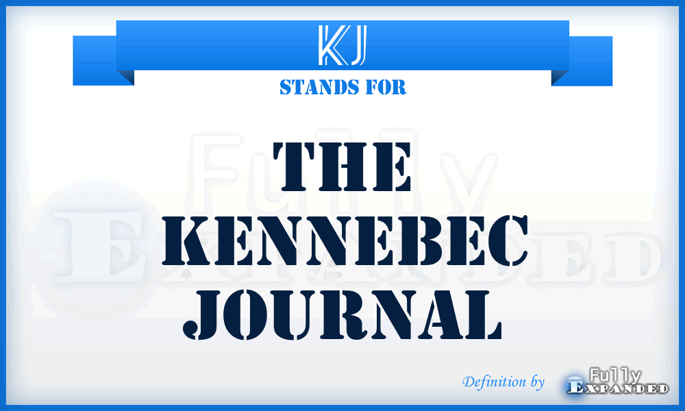 KJ - The Kennebec Journal