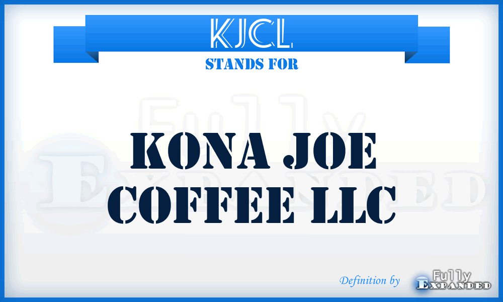 KJCL - Kona Joe Coffee LLC