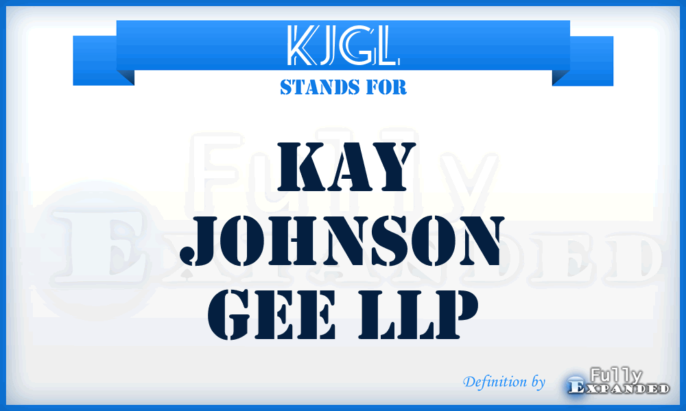 KJGL - Kay Johnson Gee LLP