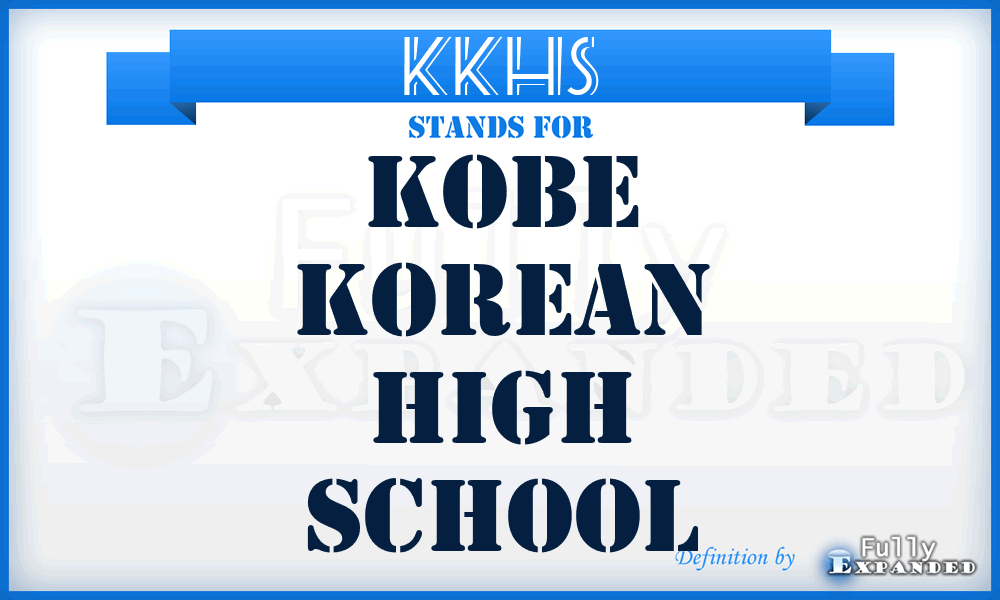 KKHS - Kobe Korean High School