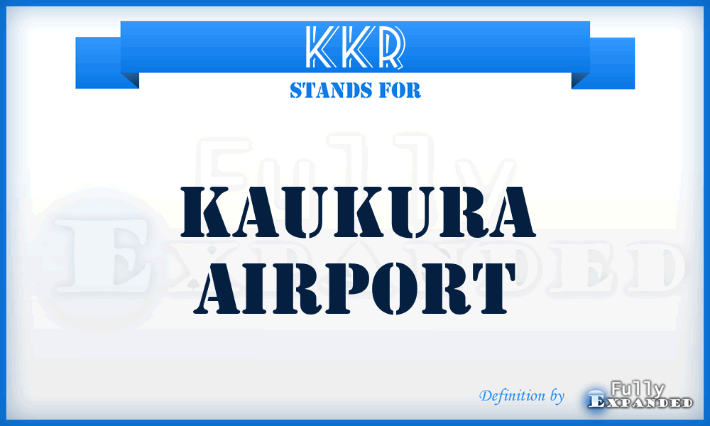 KKR - Kaukura airport