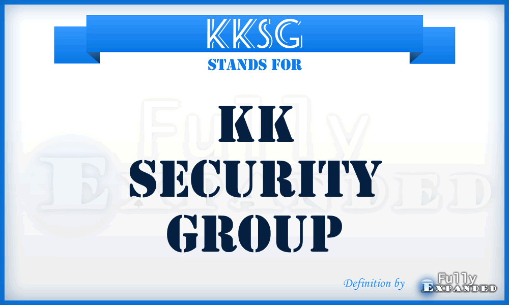 KKSG - KK Security Group