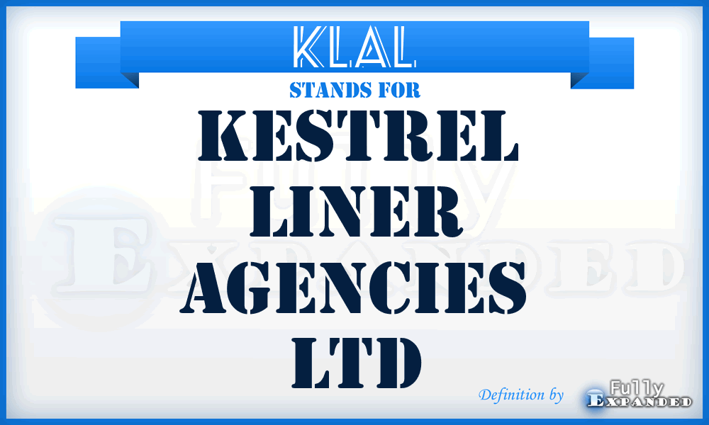 KLAL - Kestrel Liner Agencies Ltd