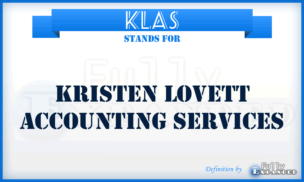 KLAS - Kristen Lovett Accounting Services