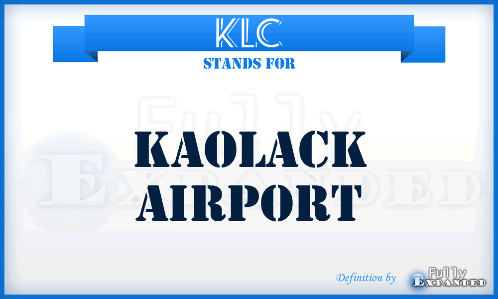 KLC - Kaolack airport