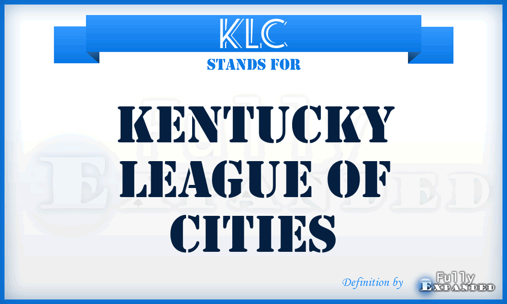 KLC - Kentucky League of Cities