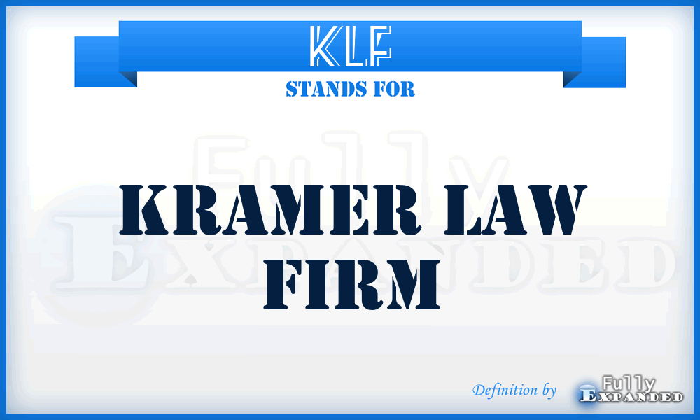 KLF - Kramer Law Firm
