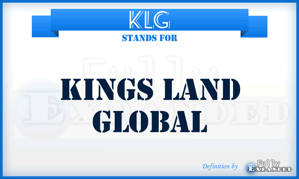 KLG - Kings Land Global