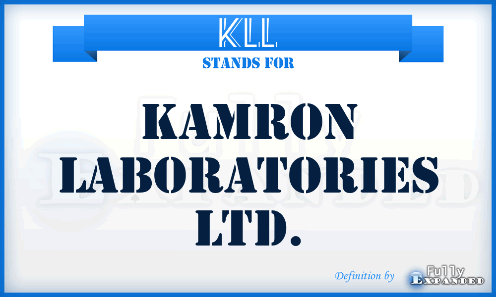 KLL - Kamron Laboratories Ltd.