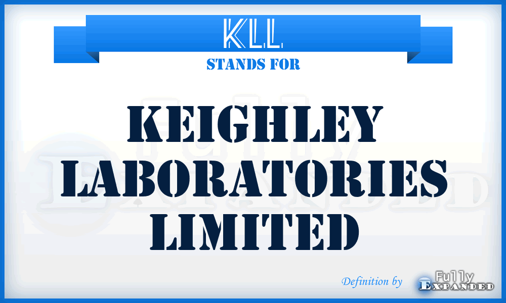 KLL - Keighley Laboratories Limited