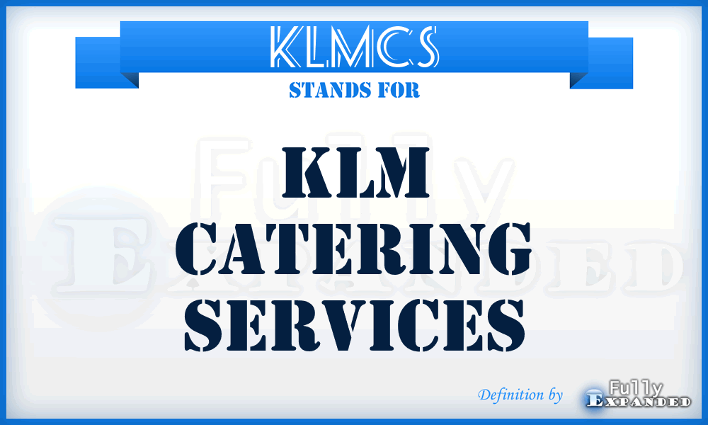 KLMCS - KLM Catering Services