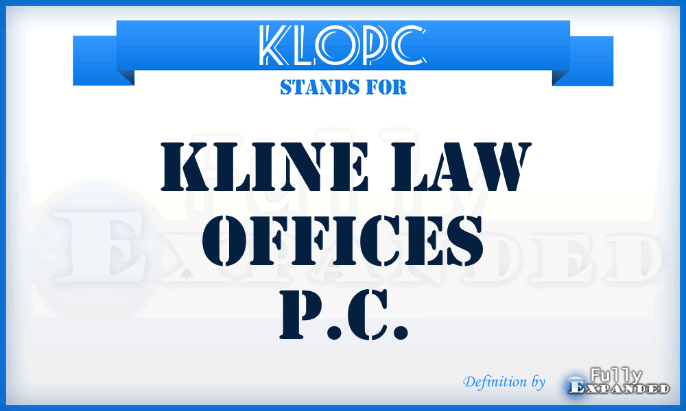 KLOPC - Kline Law Offices P.C.