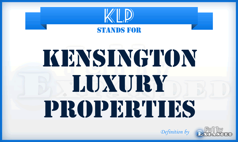 KLP - Kensington Luxury Properties