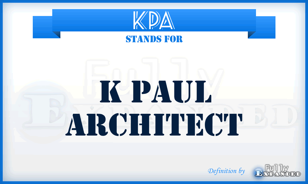 KPA - K Paul Architect