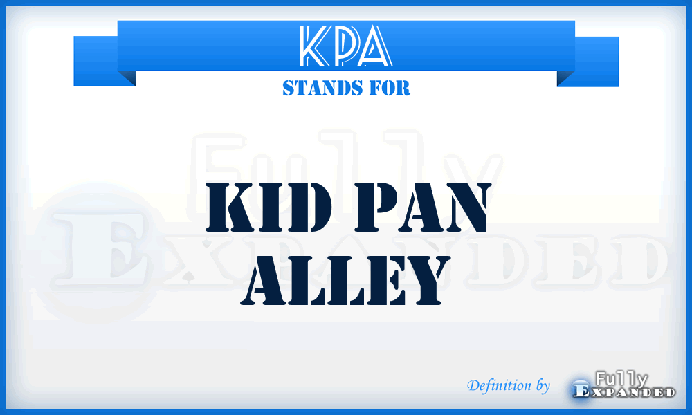 KPA - Kid Pan Alley