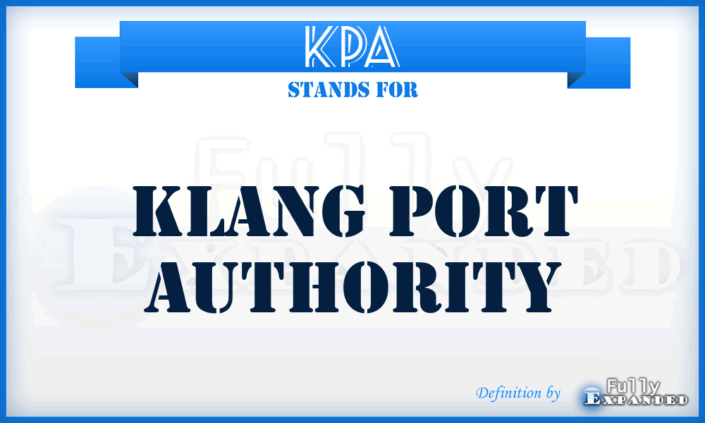 KPA - Klang Port Authority