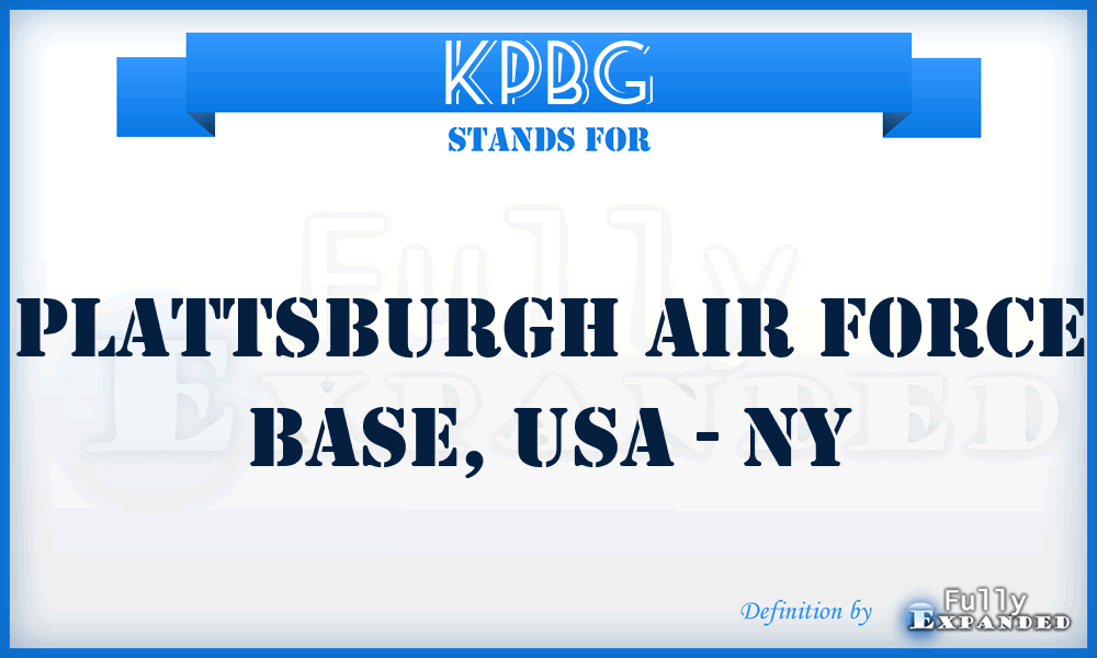 KPBG - Plattsburgh Air Force Base, USA - NY