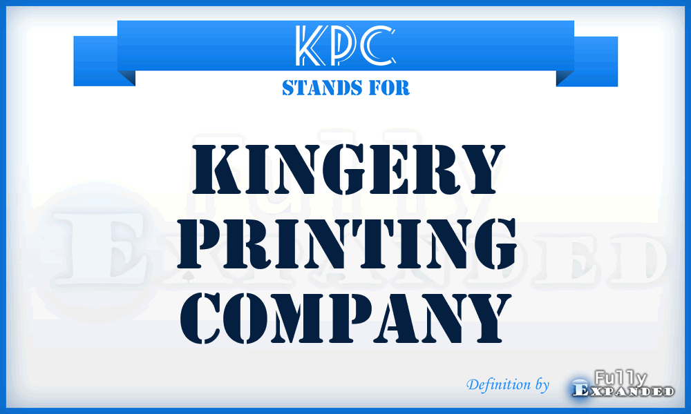 KPC - Kingery Printing Company