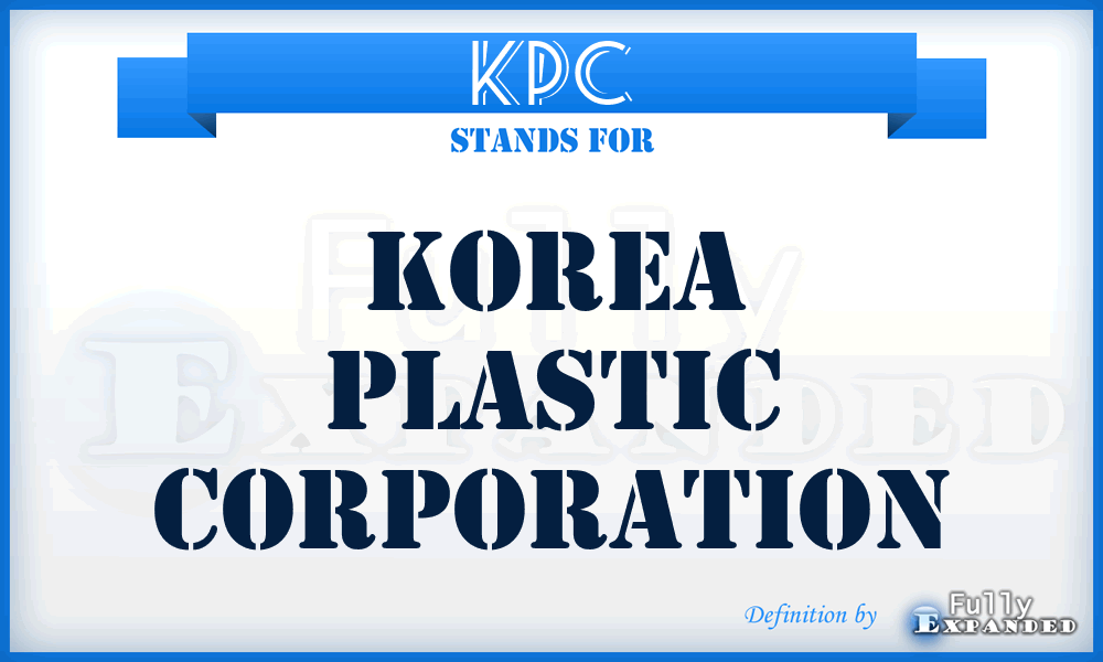 KPC - Korea Plastic Corporation