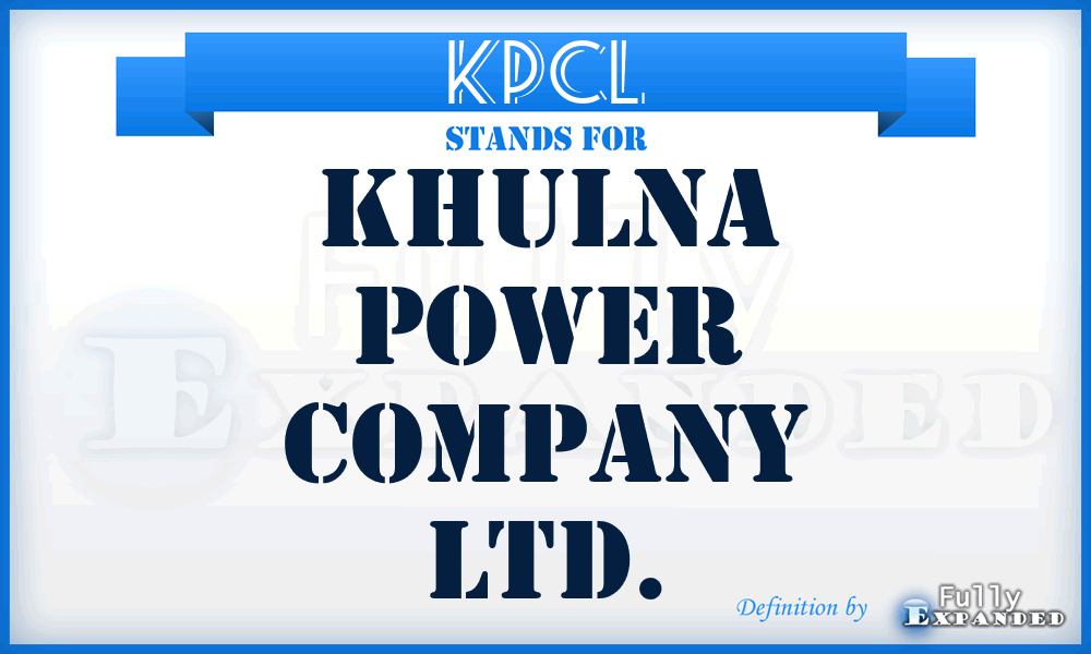 KPCL - Khulna Power Company Ltd.