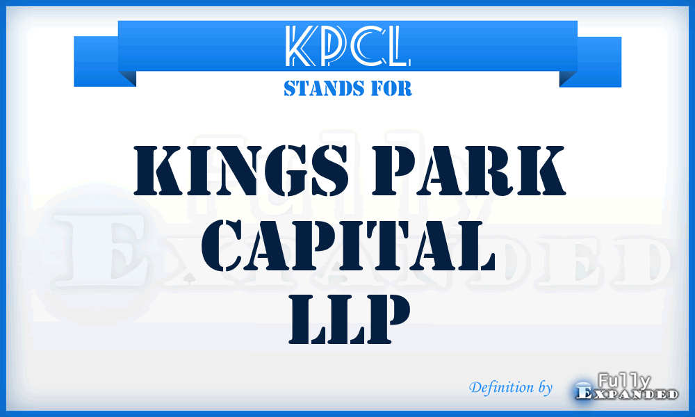 KPCL - Kings Park Capital LLP