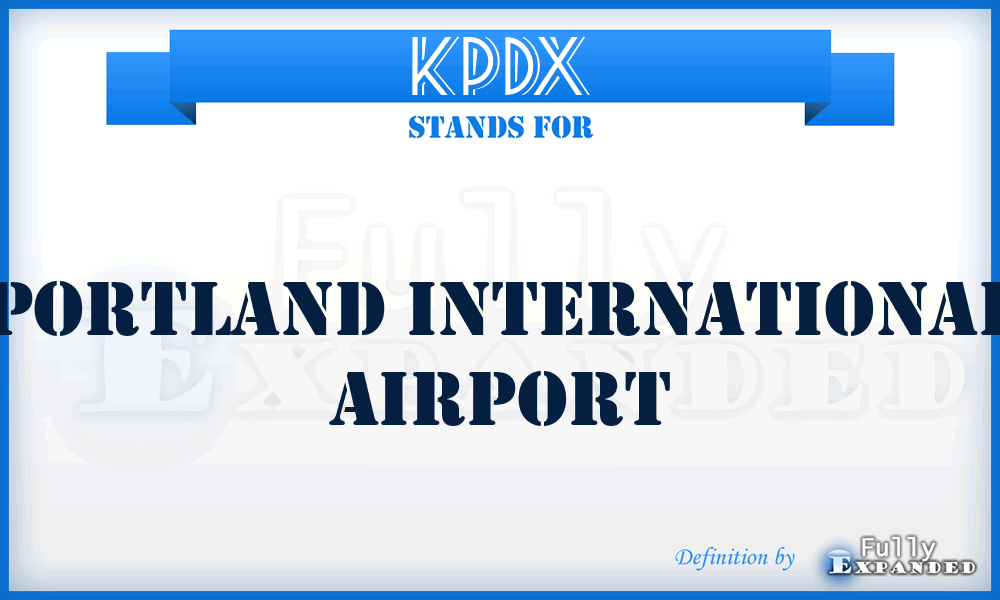 KPDX - Portland International airport