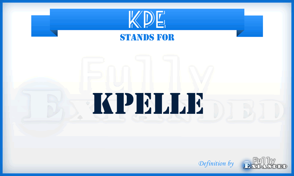 KPE - Kpelle