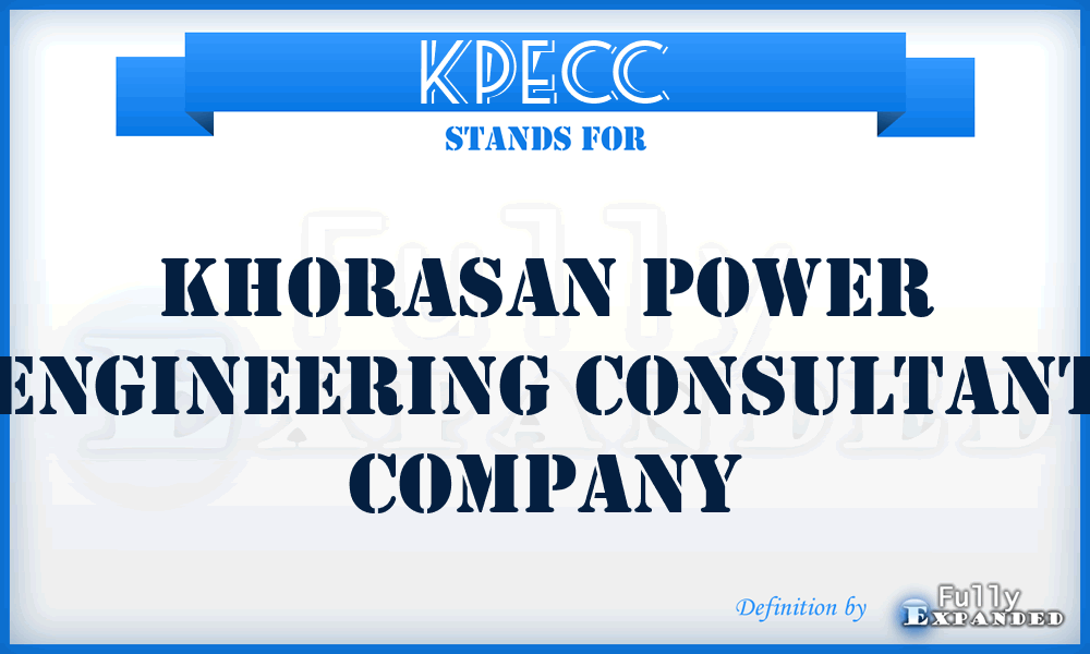 KPECC - Khorasan Power Engineering Consultant Company