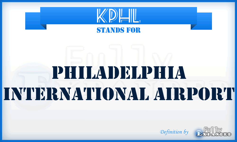 KPHL - Philadelphia International airport