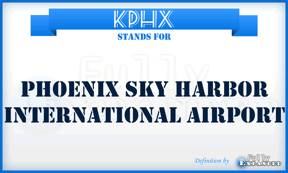 KPHX - Phoenix Sky Harbor International airport