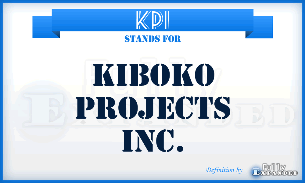 KPI - Kiboko Projects Inc.