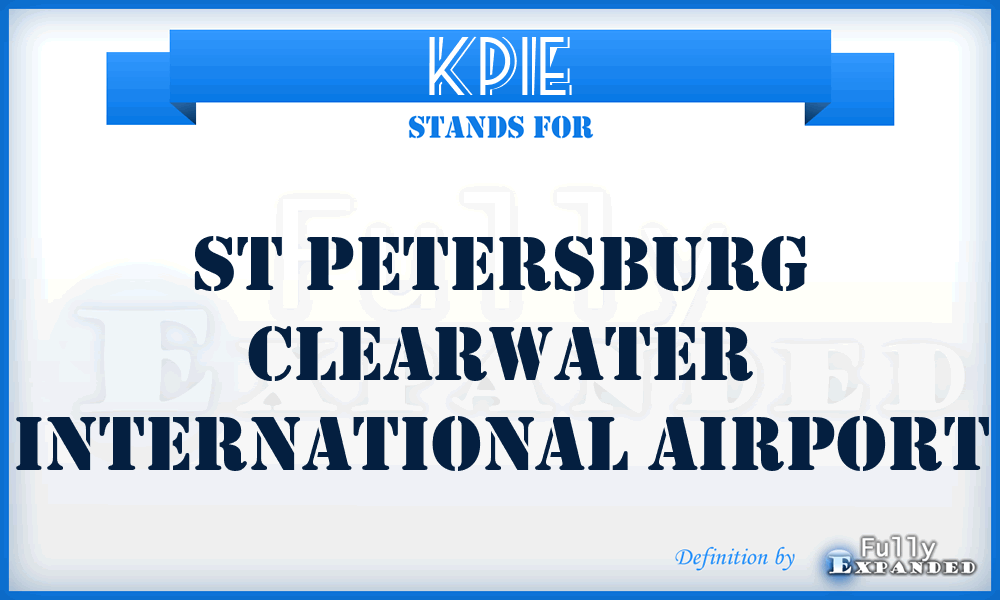 KPIE - St Petersburg Clearwater International airport
