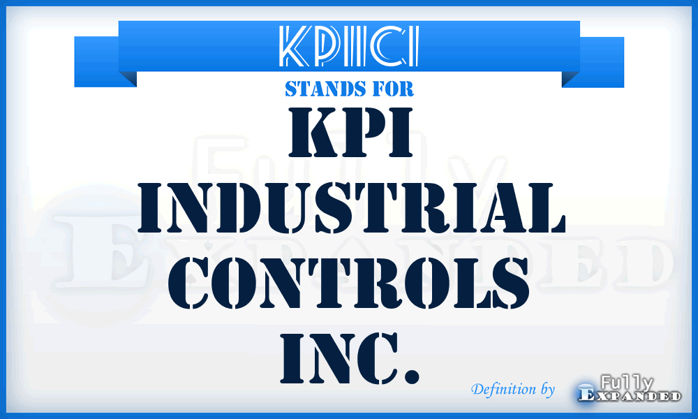 KPIICI - KPI Industrial Controls Inc.