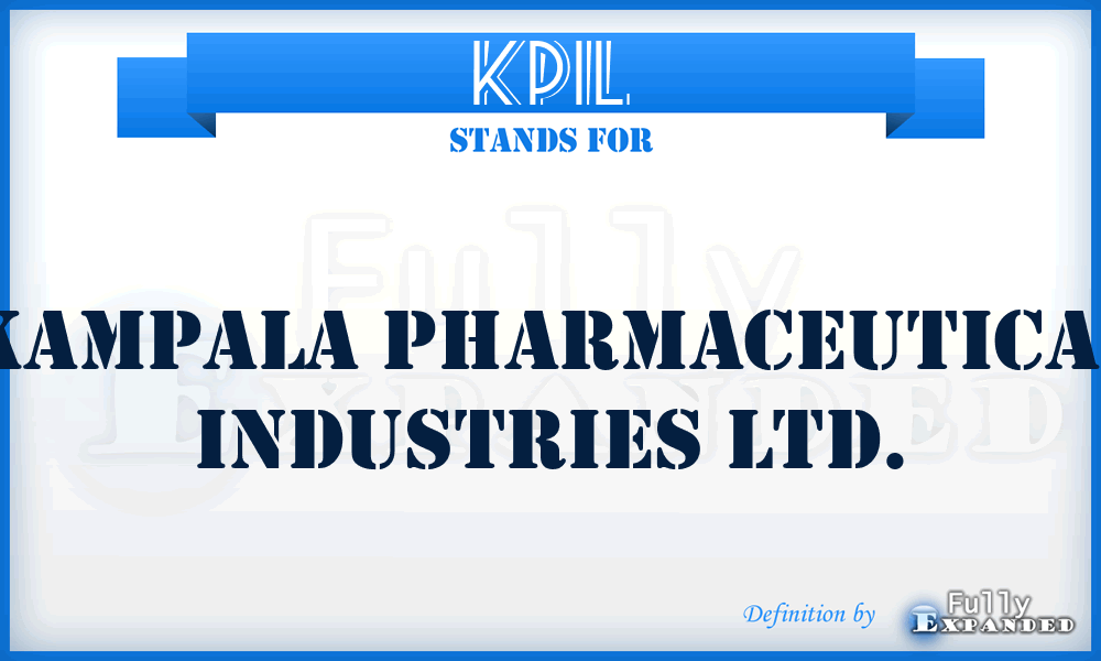 KPIL - Kampala Pharmaceutical Industries Ltd.
