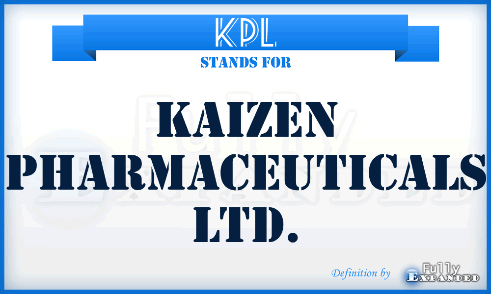 KPL - Kaizen Pharmaceuticals Ltd.
