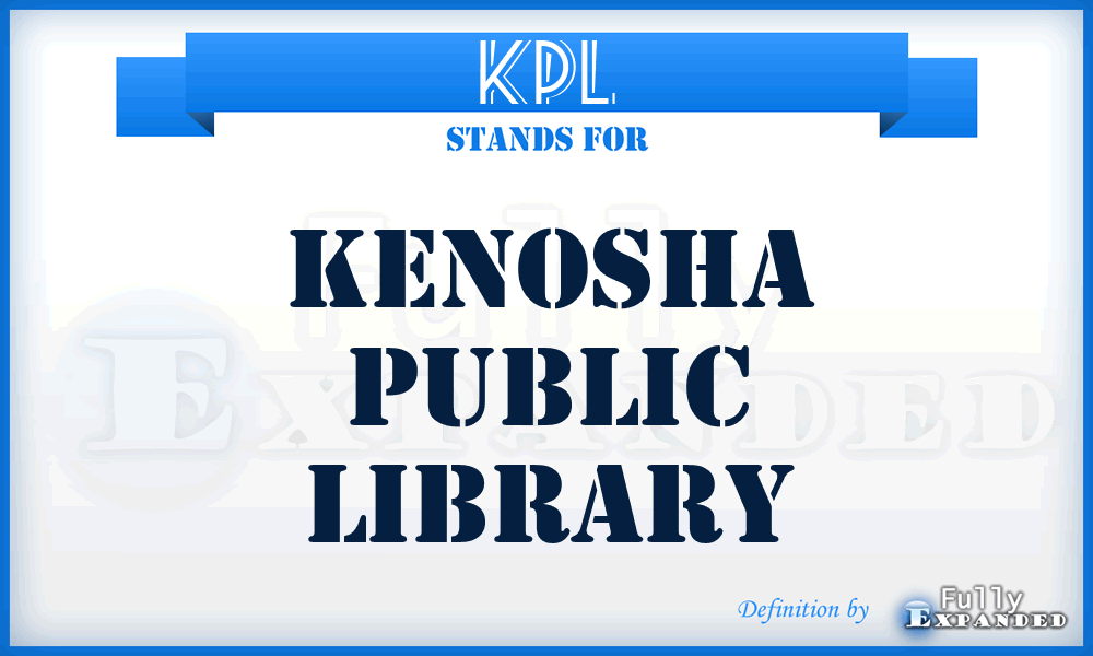KPL - Kenosha Public Library