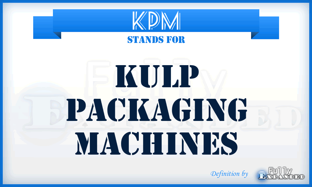 KPM - Kulp Packaging Machines