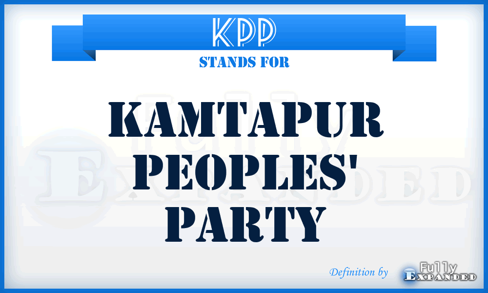 KPP - Kamtapur Peoples' Party