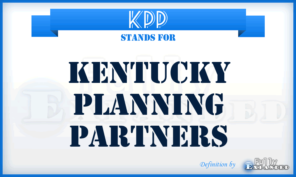 KPP - Kentucky Planning Partners