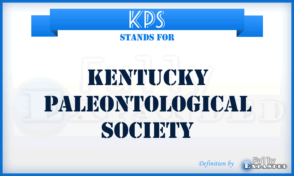 KPS - Kentucky Paleontological Society