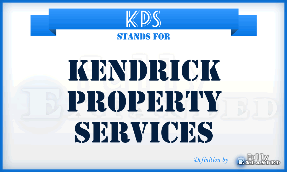 KPS - Kendrick Property Services