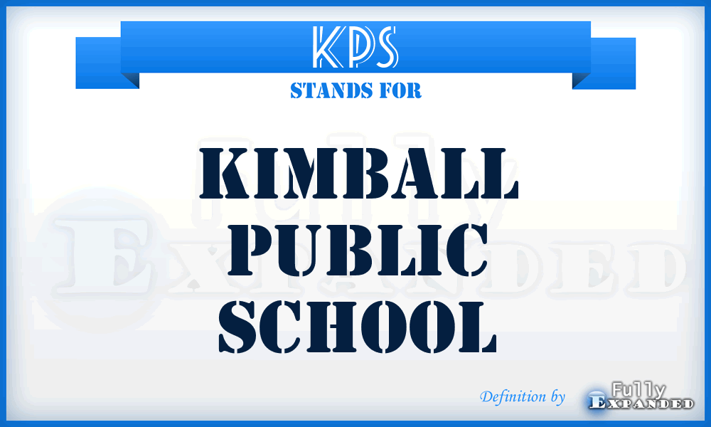 KPS - Kimball Public School