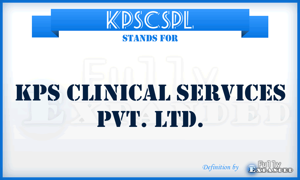 KPSCSPL - KPS Clinical Services Pvt. Ltd.