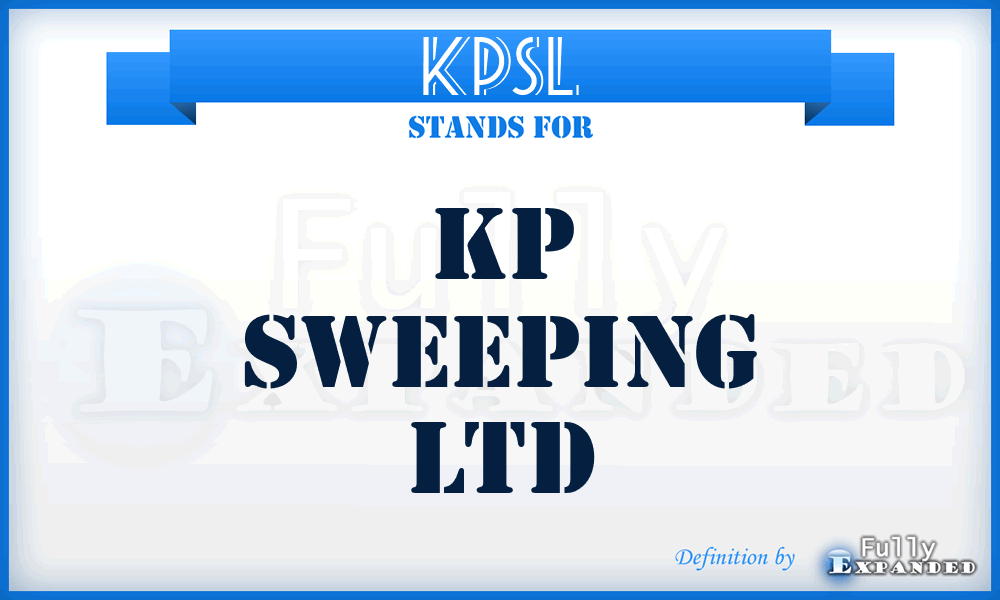 KPSL - KP Sweeping Ltd